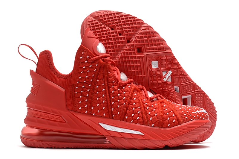 Men's Running weapon LeBron James 18 Red Shoes 021